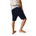 thumbnail image 2 of LVCBL Men's Casual Linen Shorts Drawstring Summer Beach Shorts Navy XL, 2 of 3
