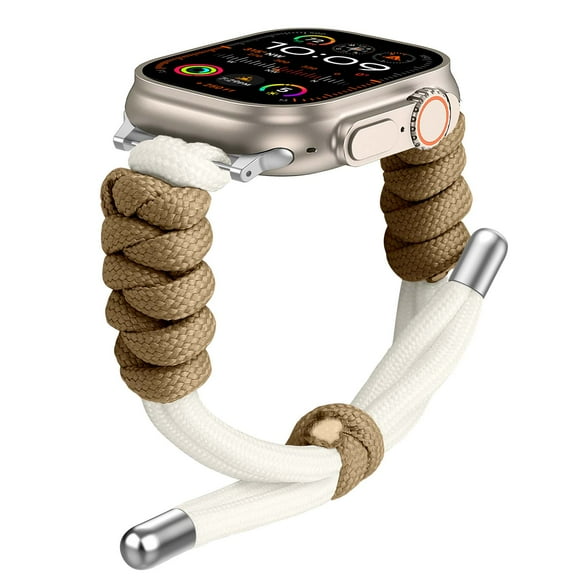 for Apple Watch 38/40/41/42mm(Series11 10) Band – Woven Umbrella Rope Wristwatch Band, Adjustable Breathable Slim Braided Watch Strap for iWatch Series 11 10 9 8 7 6 5 4 3 2 1 SE3/2/1, A