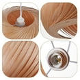 thumbnail image 3 of Arturesthome Japanese Style Veneer Pendant Light Wood Light, 3 of 13