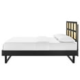 thumbnail image 6 of Platform Bed Frame, King Size, Wood, Black, Modern Contemporary Urban Design, Bedroom Master Guest Suite, 6 of 9