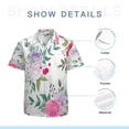 thumbnail image 7 of High Quality Hawaiian Shirts for Men Short Sleeve Aloha Beach Shirt Floral Summer Casual Button Down Shirts Blouses TE88YG, 7 of 7