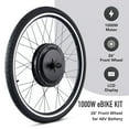 thumbnail image 1 of Kit de Conversion Vélo Électrique 26 Pouces Roue avant Moteur Moyeu 1000W LCD Vélo Électrique DIY Ensemble (Sans Batterie & Chargeur), 1 of 9