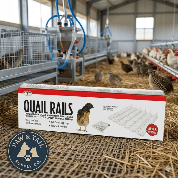 Little Giant Quail Rails Dishwasher Safe 120 Small Egg Egg Incubator Set with 6 Rails