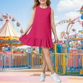 thumbnail image 6 of Mgmyaa Girls Tank Dresses Summer Sleeveless Swing Midi Dress Crew Neck Casual Beach Dress for 5-15 Years, 6 of 8