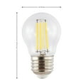 thumbnail image 2 of Classic Non-Dimmable G45-4W LED Edison Bulbs with E26 Base, 80+ CRI, Warm White 2700K, 420 Lumens, Clear (Pack of 6), 2 of 6