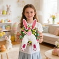 thumbnail image 3 of Easter Wreath Cute Bunny Butt Wreath, Easter Decor Bunny Butt Spring Wreath Attachment, Cartoon Bunny Butt With Ears Easter Decorations for Home Wreath Wall, 3 of 13