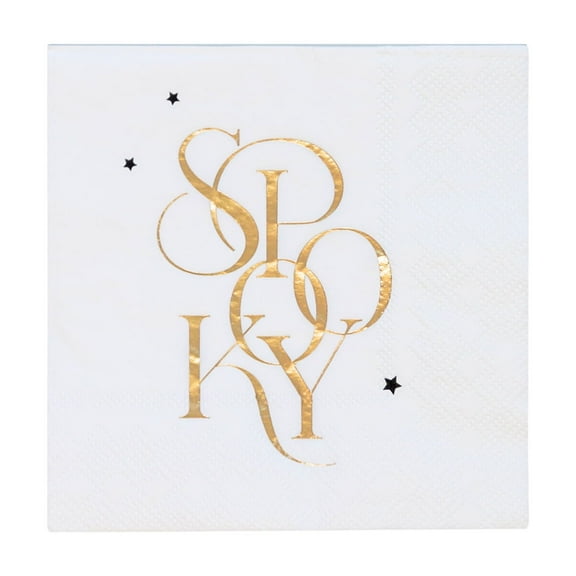 Spooky White Cocktail Napkins - 20ct