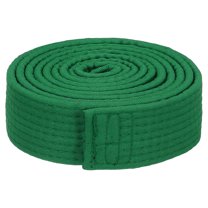 Uxcell Polyester Taekwondo Colored Ranking Belt For Practitioners Green 1.57"x6.5'
