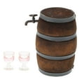 thumbnail image 2 of BRIGHTFUFU 1 Juego de modelos de barril, casa de muñecas en miniatura, barril de cerveza de madera, accesorios para casa de muñecas, decoración de Bar, Pub, jardín de hadas, 2 of 8