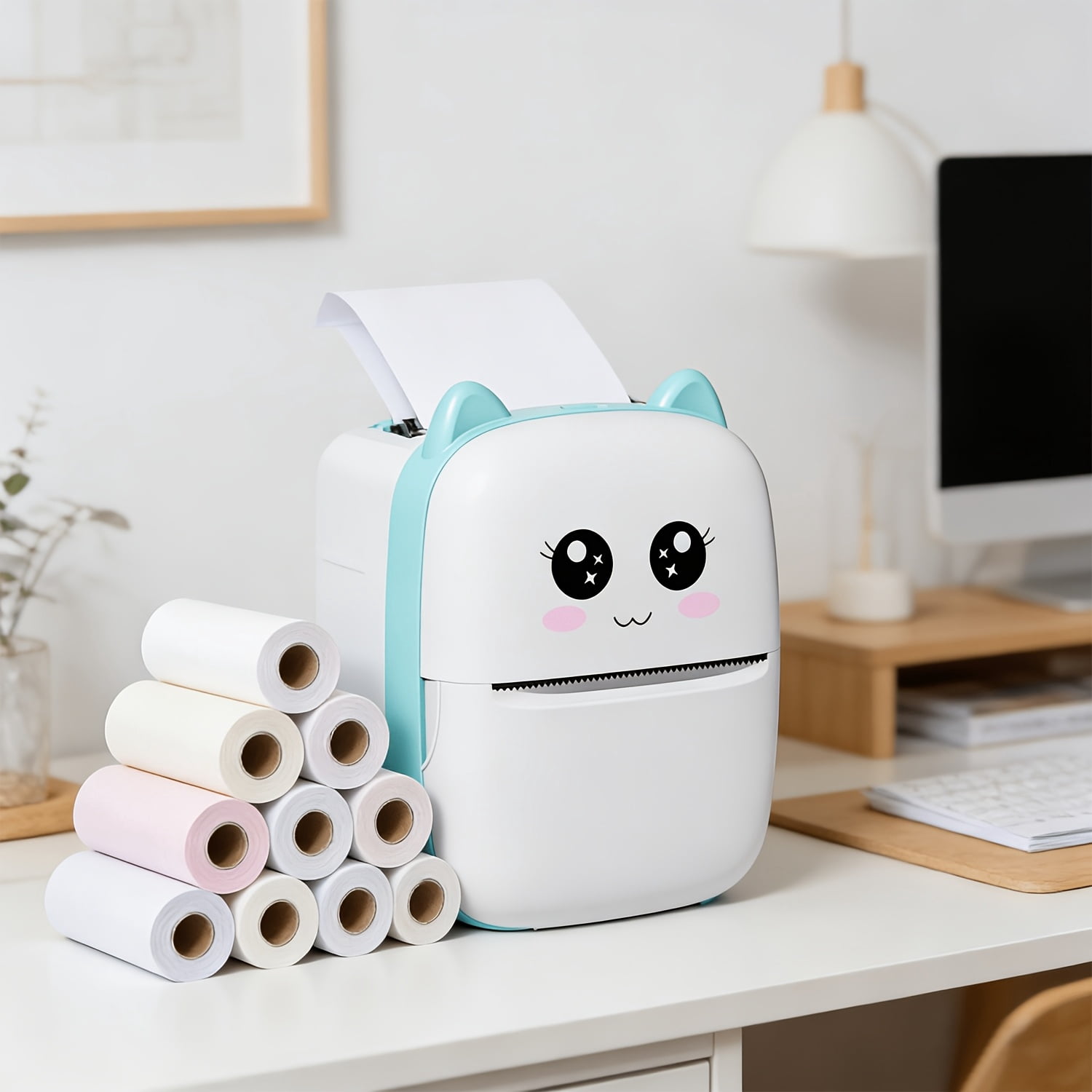 Portable Label Maker: Handheld Sticker Printer for Home, Office & Address Labels with Built-in Templates