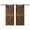 Aged Barrel/Dark Walnut, variant on Coast Sequoia Inc Coast Sequoia 72in x 84in K Series Multi-Color Pine Wood Double Sliding Barn Door With Hardware Kit Smoky Gray/Kona Coffee