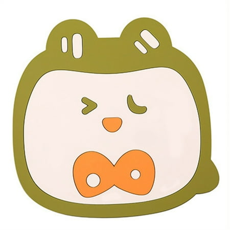 

Heat Resistant Insulation Mat Cartoon Pattern Non Slip Pot Pad for Kitchen Table Light Green Large