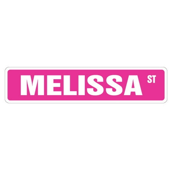 MELISSA Street Sign Childrens Name Room Sign | Indoor/Outdoor |  36" Wide