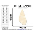 thumbnail image 2 of Unfinished Wood Cone Shell Shape 3" / 1/8", 2 of 3