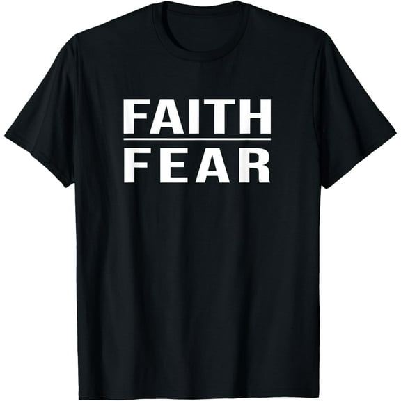 Faith Over Fear Christian Shirts for Men Faith Based T-Shirt Shirts