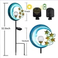 thumbnail image 5 of Stars Moon Solar Lights Outdoor - Solar Powered Garden Lights Decorative Crackle, 5 of 5