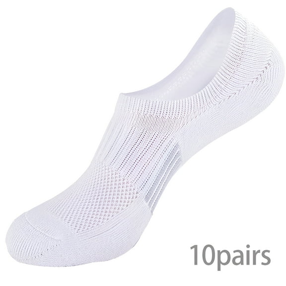 TELOLY 10Pairs Ankle Socks for Women,100%Cotton Women Socks Size 9-11,Athletic Socks Women