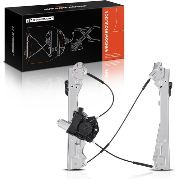 A-Premium Electric Power Window Regulator with Motor Compatible with Chevrolet Colorado & GMC Canyon, 2015-2020, Pickup, Front Left Driver Side