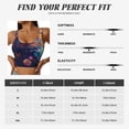 thumbnail image 6 of Lsque Colorful Feather Owl Printed Women'S Sports Bra, Compression, Moisture Wicking, High-Impact Sports Bra For Women,Supportive sports bra-Large, 6 of 9