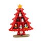 thumbnail image 3 of Árbol de Navidad de madera, decoración de escritorio, adorno ligero para árbol de Navidad de mesa. Rojo, 3 of 9
