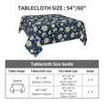 thumbnail image 7 of Wukai Daisy Floral B Waterproof Tablecloth for Kitchen Dining, Fits Square Tables for 2-4 Seats -60"x60", 7 of 7