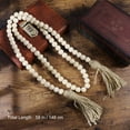 thumbnail image 5 of JIAHUI Wood Bead Garland with Tassels Farmhouse Beads Rustic Home Country Decor, 5 of 9