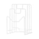thumbnail image 3 of Soporte para tabla de cortar, soporte para rejilla, soporte para tapa de olla, soporte para utensilios de cocina para restaurante blanco, 3 of 9