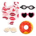 thumbnail image 2 of Ropa y accesorios de muñecas MSYO para playa de verano para muñecas de 18 pulgadas, 2 of 5
