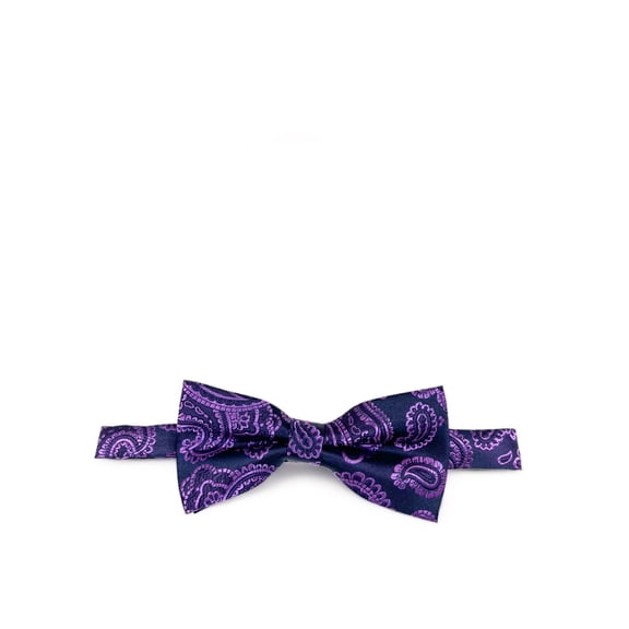 Patrician Purple Fashionable Paisley Bow Tie