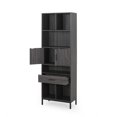 thumbnail image 3 of Noble House Briar Contemporary Faux Wood Cube Unit Bookcase, Dark Gray, Black, 3 of 10