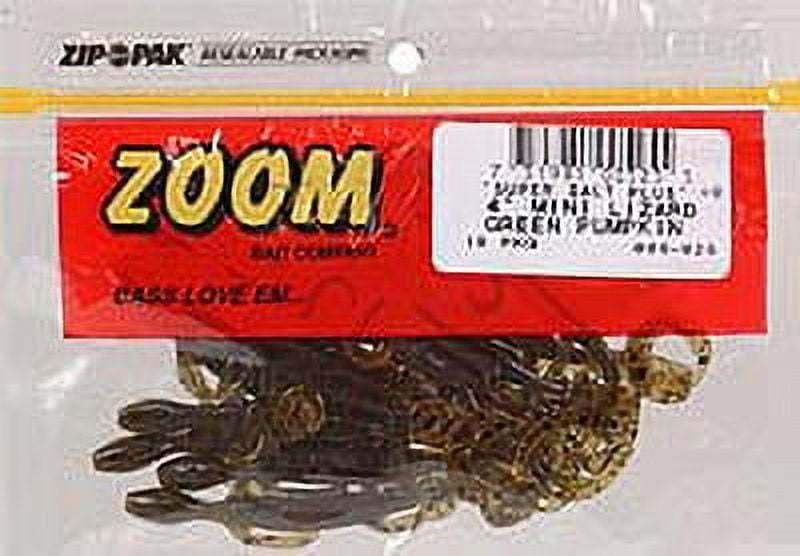 zoom ちょきりん Zoom Mini Lizard 4'' Green Pumpkin 15pk - Walmart.com