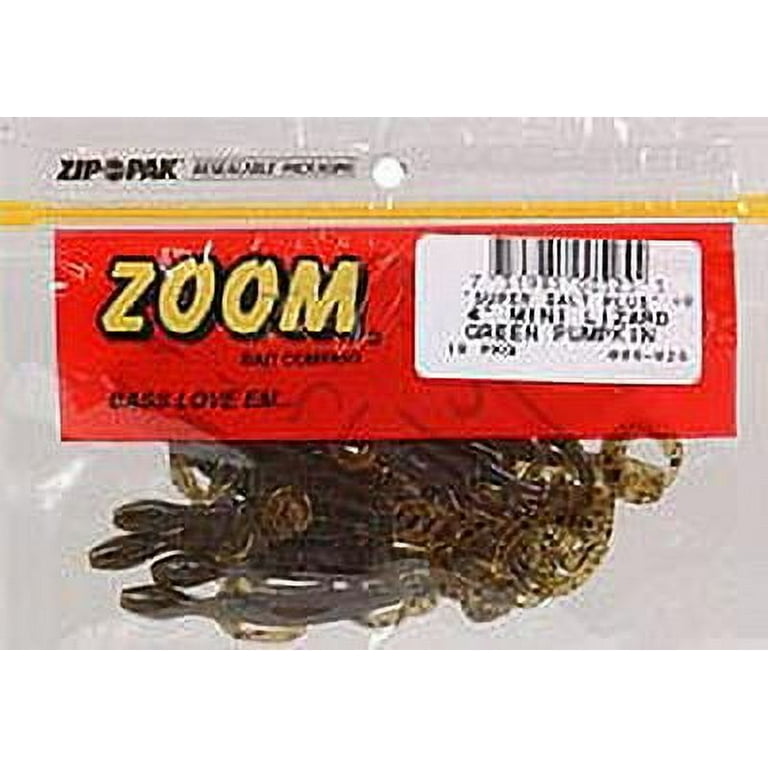 Zoom Mini Lizard 4'' Green Pumpkin 15pk - Walmart.com