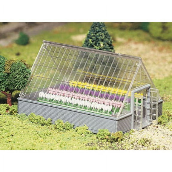 Bachmann-Plasticville U.S.A.(R) Classic Kits -- Greenhouse w/Flowers - O