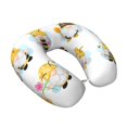 thumbnail image 2 of Salouo Gnomes Honey Bee for Memory Foam Travel Pillow,Versatile U-Shaped Pillows Memory Foam Cervical Neck Pillow Soft Washable Cover for Home Office Camping Travelling, 2 of 8