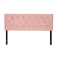 thumbnail image 4 of Home Design Concetta Twin Tufted Upholstered Adjustable Headboard, Pink, Velvet with Diamond Button Tufting, Modern Bedroom Furniture, 4 of 8