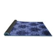 thumbnail image 2 of Ahgly Company Indoor Round Abstract Blue Contemporary Area Rugs, 5' Round, 2 of 4