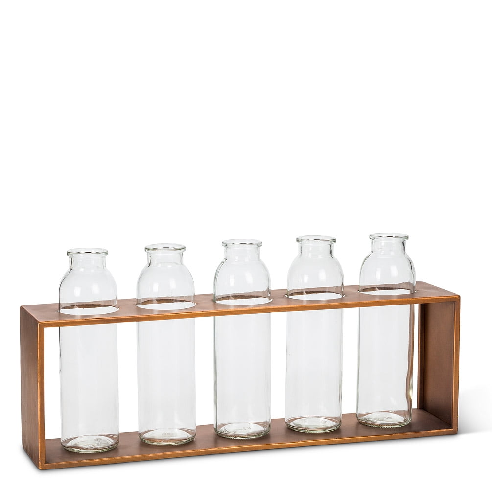 Set of 6 Tall Vases in Rack - Walmart.com