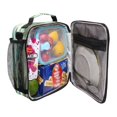 thumbnail image 4 of 10.5X9.5in Square Insulated Lunch Bag Leak-proof Lunch Box for Outdoor Work Picnic Tropical Trees by The Sea, 4 of 6
