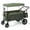 Green, variant on Garvee Heavy Duty Folding Wagon Cart with Storage Bag - Collapsible Utility Wagon with Steel & Aluminum Frame, All-Terrain Wheels, 3-Cross Fold Rear Opening, Portable Outdoor Cart for Camping, Green