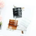 thumbnail image 4 of 30 Pack Small Clear White Plastic Hair Side Combs Slide Bun Holder with 14 Teeth DIY Headpieces Thin Fine Hair Clips Grips French Twist Barrettes Accessories for Women Girls Wedding Brides Veil, 4 of 4