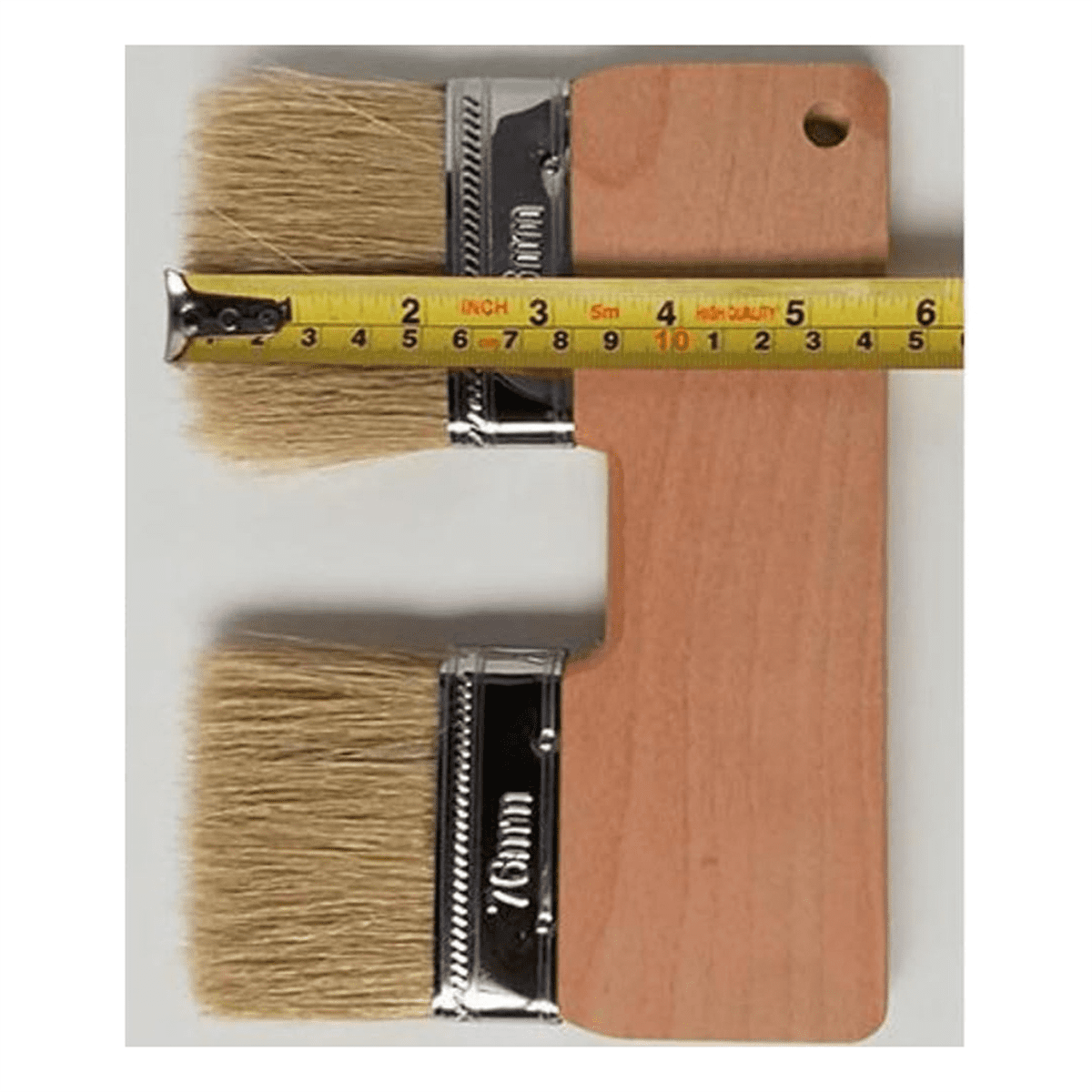 Double Paint Brush,3In DoubleHead Painting Brush,Bristle Art Flat Texture Brush,Art Wall Brush 2PC