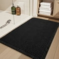 thumbnail image 6 of SIXHOME Bathroom Rugs Waffle Bath Rug Super Soft Absorbent Non Slip Bath Mat Beside Tub Rubber Backed Machine Washable Bathroom Rugs with Tassels Boho Bathroom Decor 20" x 32" Black, 6 of 7