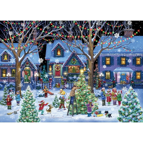 Christmas Cheer Boxed Christmas Cards - 15 Cards & 16 Foil Lined Envelopes