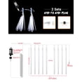 thumbnail image 4 of Luces tipo lluvia Meteor Shower iBayCon, 20 tubos, 640 LED, 40 cm, 4 of 7