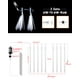 thumbnail image 4 of Luces tipo lluvia Meteor Shower iBayCon, 20 tubos, 640 LED, 40 cm, 4 of 7