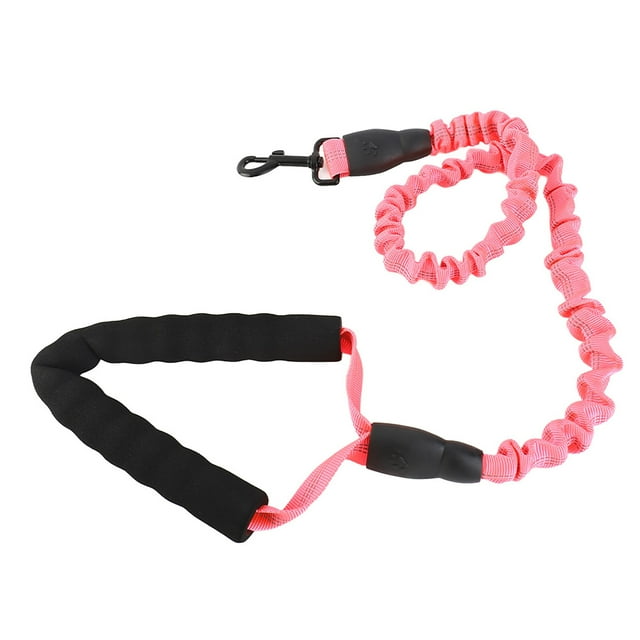 Correa Elástica Para De Cuerda Fuerte De 3,28 Pies Con Cómodo, Correa De Entrenamiento Para Caminar Para Perros, Color Rosa