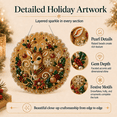 thumbnail image 4 of Christmas Reindeer Pearl Diamond Art Kit for Adults, DIY Pearl Painting Suncatcher with 3D Mixed-Size Beads, 10in Home Decor, 4 of 4