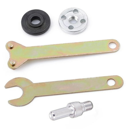 

becarstiay 5 Pieces/Set Drill Connecting Rod Wrenches Gaskets Portable Grinder Grinding Wheel Adapter Converter Woodworking Accessory