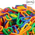thumbnail image 4 of Wweixi 400pcs Geometric Buckle Colorful Plastic Clips Hooks Chain Links Kids Educational Toy, 4 of 6