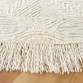 thumbnail image 3 of SAFAVIEH Ikat Hedley Geometric Area Rug, Ivory/Grey, 6' x 6' Round, 3 of 8